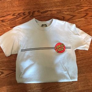 Santa Cruz light blue tee shirt
